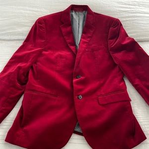 Alfani suede red sports coat size 40R